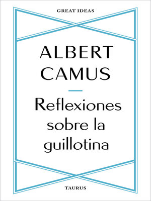 cover image of Reflexiones sobre la guillotina